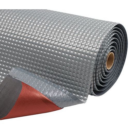 Protiúnavová průmyslová rohož Sky Trax® s bublinkovým povrchem, šedá, 91 x 300 cm