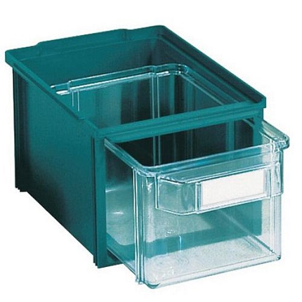 Plastový úložný box Rho Kappa, 15,5 x 21,5 x 31,2 cm