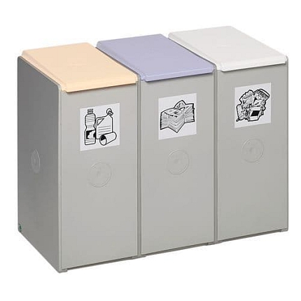Kontejner na tříděný odpad VAR, 3 x 60 l