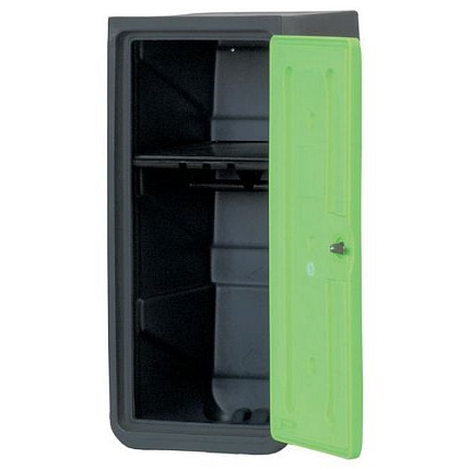 Plastová šatní skříň EMP, s policí, 1 oddíl, světle zelená