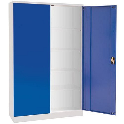 Kovová dílenská skříň, 195 x 91,5 x 42,1 cm - Manutan Expert