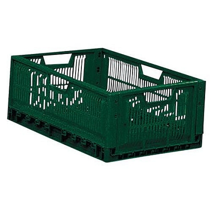 Stohovatelná skládací přepravka PreLog, perforovaná, 47 l