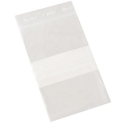 Popisovatelné sáčky se zipem Manutan Expert, 280 x 220 mm, 1 000 ks