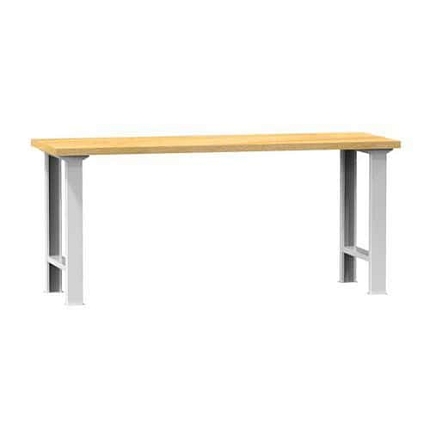 Dílenský stůl KOMBI AB4725, 2500 x 700 x 880 mm, BUK, šedá