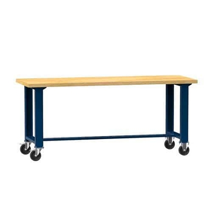 Mobilní dílenský stůl MPS1-720, 2000 x 700 x 880 mm, BUK, tmavě modrá