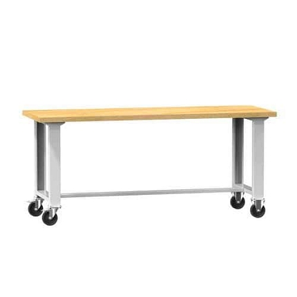 Mobilní dílenský stůl MPS1-720, 2000 x 700 x 880 mm, BUK, šedá