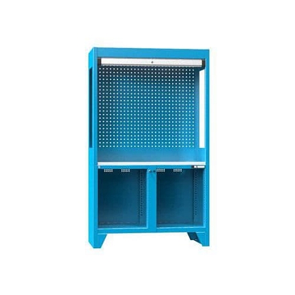 Kontrolní pracoviště Polak, 2030 x 1200 x 800 mm, modrá