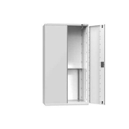 NC skříň s křídlovými dveřmi, 54x27D bez vybavení, šedá-šedá