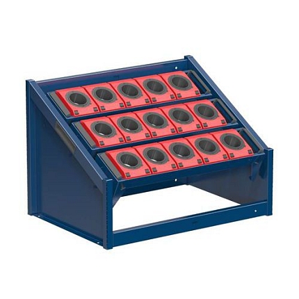 NC stolní stojan 36x27D s vybavením, varianta 7, tmavě modrá