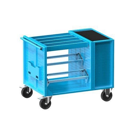 NC vozík 36x36D s vybavením, varianta 1, modrá