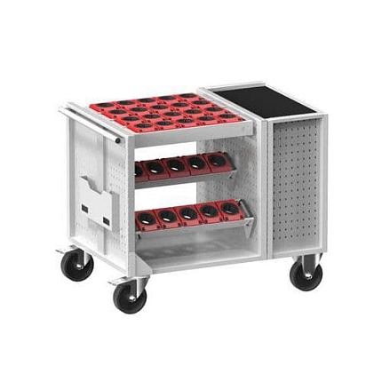 NC vozík 36x36D s vybavením, varianta 2, šedá