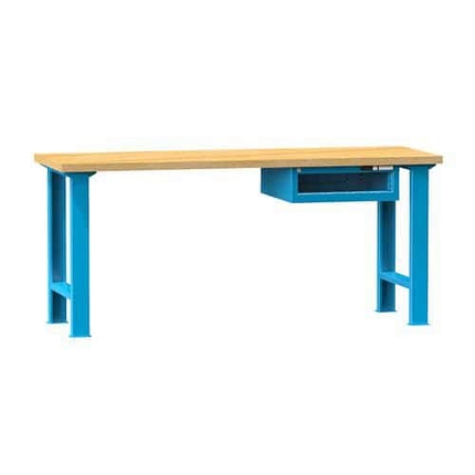 Dílenský stůl KOMBI PM4820, 2000 x 800 x 880 mm, MULTIPLEX, modrá