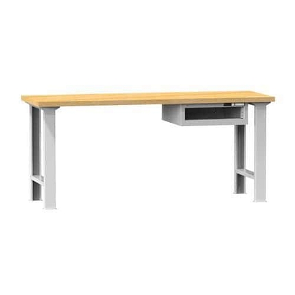 Dílenský stůl KOMBI PM4820, 2000 x 800 x 880 mm, MULTIPLEX, šedá