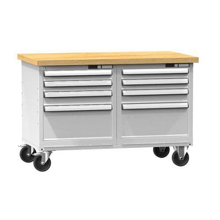 Mobilní dílenský stůl PPS-6M, 1200 x 700 x 810 mm, MULTIPLEX, šedá-šedá