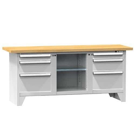 Modulární dílenské stoly PS2-1M, 2000 x 700 x 880 mm, MULTIPLEX