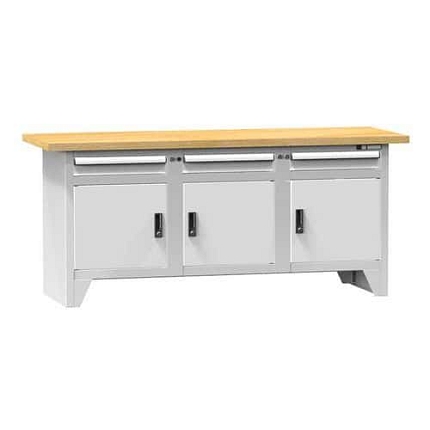 Modulární dílenské stoly PS2-3, 2000 x 700 x 880 mm, BUK
