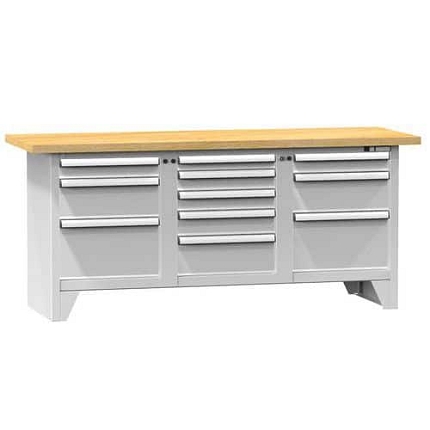 Modulární dílenské stoly PS2-6, 2000 x 700 x 880 mm, BUK
