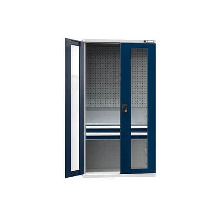 Nářaďová skříň SK1-003S, 1044 x 625 x 1950 mm, šedá-tmavě modrá