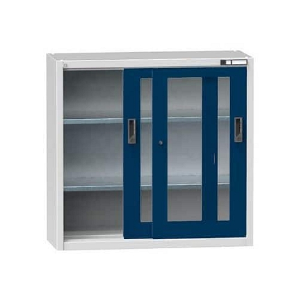 Nářaďová skříň SP1-002S, 1044 x 405 x 1000 mm, šedá-tmavě modrá