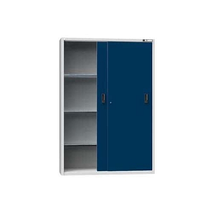 Nářaďová skříň SP2-001, 1350 x 405 x 1950 mm, šedá-tmavě modrá
