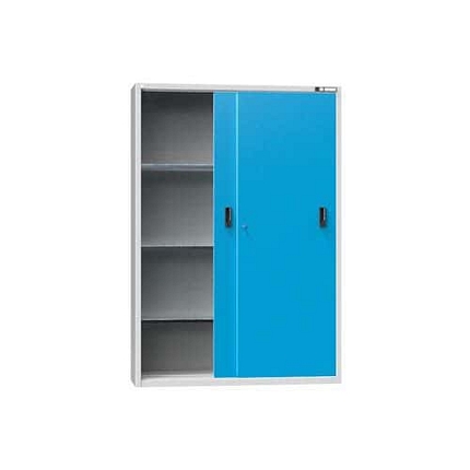 Nářaďová skříň SP2-001, 1350 x 405 x 1950 mm, šedá-modrá