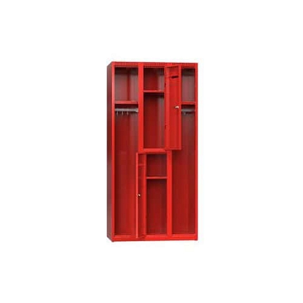 Kombinovaná šatní skříň V4, červená