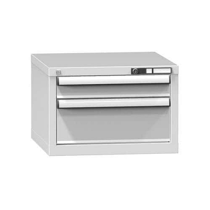 Zásuvková skříň ZA2, 578 x 600 x 390 mm, šedá-šedá