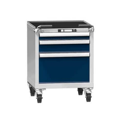 Dílenský vozík ZAM59-1, 27x27D, 578 x 600 x 785 mm, šedá-tmavě modrá