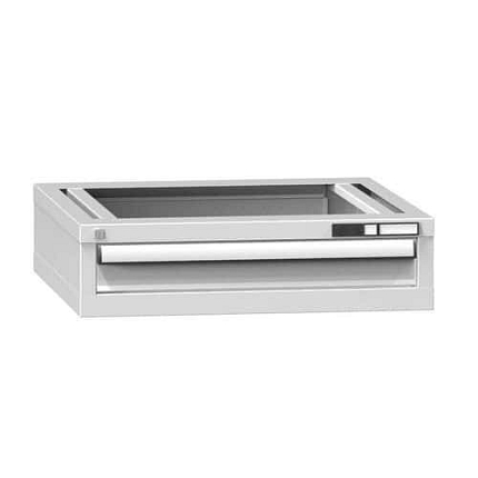 Zásuvková skříň ZB, výška 190 mm, šedá-šedá