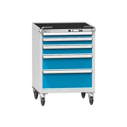 Dílenský vozík ZBM84-1, 36x36D, 731 x 753 x 810 mm, šedá-modrá