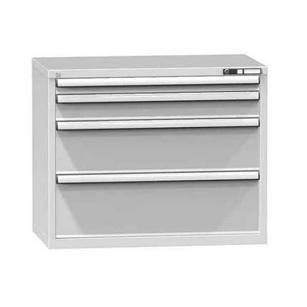 Zásuvková skříň ZC4, 1037 x 600 x 840 mm, šedá-šedá