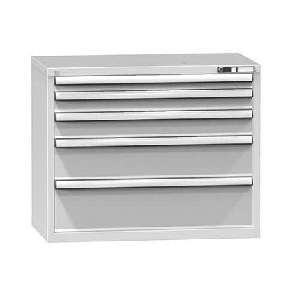 Zásuvková skříň ZC5, 1037 x 600 x 840 mm, šedá-šedá