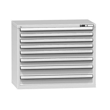 Zásuvková skříň ZC8, 1037 x 600 x 840 mm, šedá-šedá