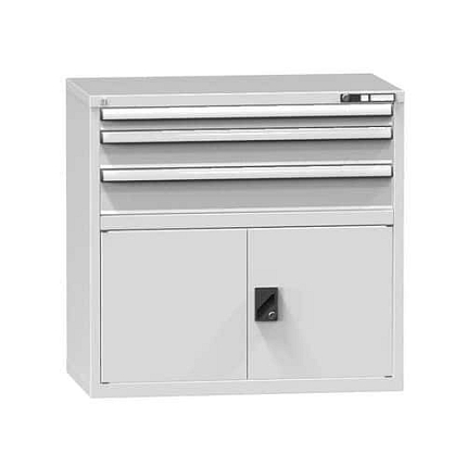 Zásuvková skříň ZC2, 1037 x 600 x 990 mm, šedá-šedá