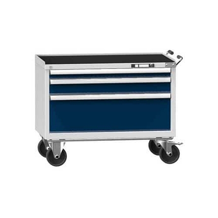 Dílenský vozík ZCM59-1, 54x27D, 1037 x 600 x 855 mm, šedá-tmavě modrá
