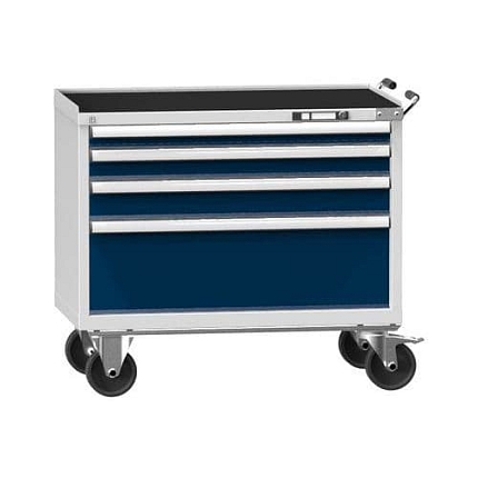 Dílenský vozík ZCM69-1, 54x27D, 1037 x 600 x 955 mm, šedá-tmavě modrá