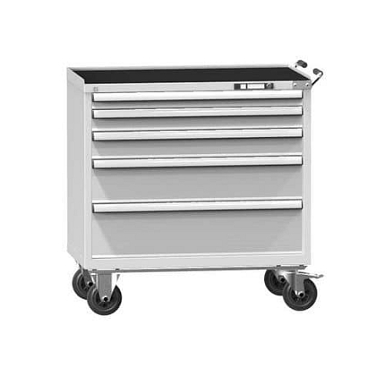 Dílenský vozík ZCM84-1, 54x27D, 1037 x 600 x 1105 mm, šedá-šedá