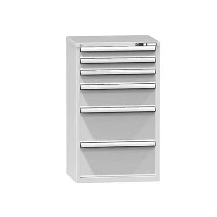 Zásuvková skříň ZD5, 731 x 600 x 1215 mm, šedá-šedá