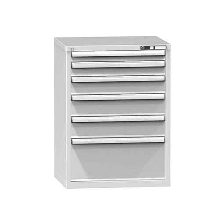 Zásuvková skříň ZD4, 731 x 600 x 990 mm, šedá-šedá