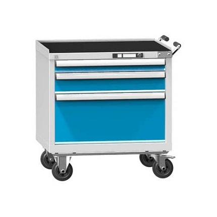 Dílenský vozík ZDM59-1, 36x27D, 731 x 600 x 810 mm, šedá-modrá