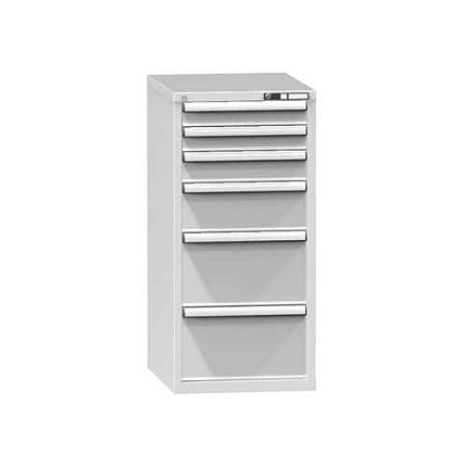 Zásuvková skříň ZE5, 578 x 753 x 1215 mm, šedá-šedá