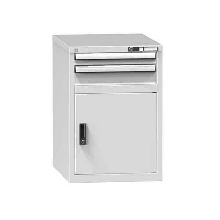 Zásuvková skříň ZE2, 578 x 753 x 840 mm, šedá-šedá