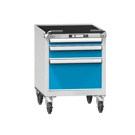 Dílenský vozík ZEM59-1, 27x36D, 578 x 753 x 810 mm, šedá-modrá
