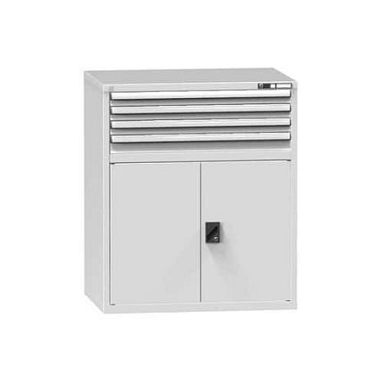 Zásuvková skříň ZG6, 1037 x 753 x 1215 mm, šedá-šedá