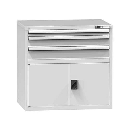 Zásuvková skříň ZG7, 1037 x 753 x 990 mm, šedá-šedá