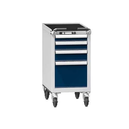 Dílenský vozík ZHM69-1, 19x36D, 442 x 753 x 910 mm, šedá-tmavě modrá