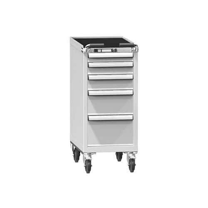 Dílenský vozík ZH, 5 zásuvek, 1060 x 442 x 753 mm, šedá/šedá