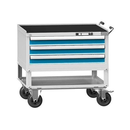 Dílenský vozík ZKM39-1, 45x36D, 884 x 753 x 855 mm, šedá-modrá