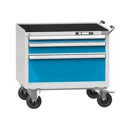 Dílenský vozík ZKM59-1, 45x36D, 884 x 753 x 855 mm, šedá-modrá
