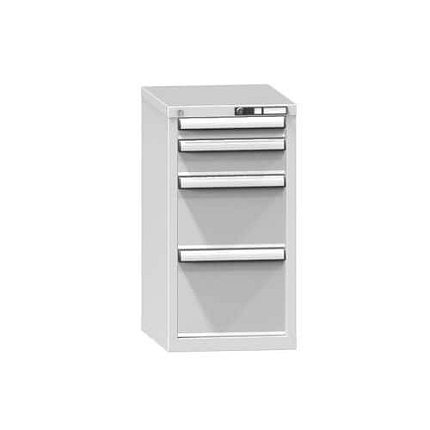 Zásuvková skříň ZL4, 442 x 600 x 840 mm, šedá-šedá